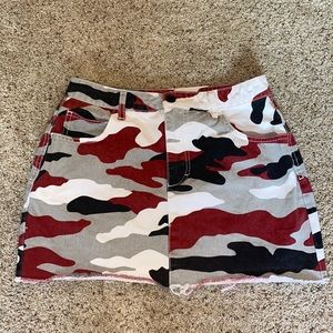 Camo-Print Skirt